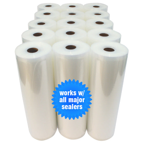 11 inch x 50 ft (28cm x 15m) DOUBLE EMBOSSED Vacuum Sealer Rolls **FREE SHIPPING USA**