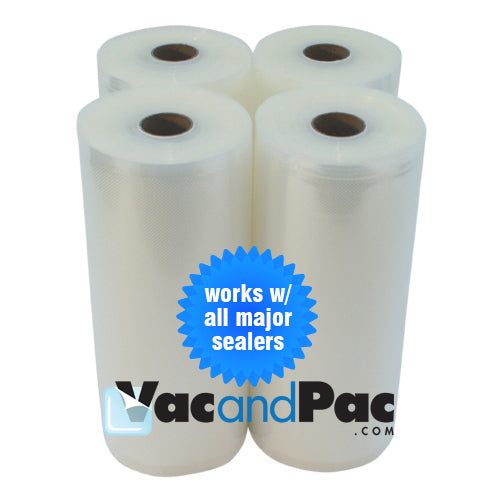 8 inch x 50 ft (20cm x 15m) DOUBLE EMBOSSED Vacuum Sealer Rolls **FREE SHIPPING USA**