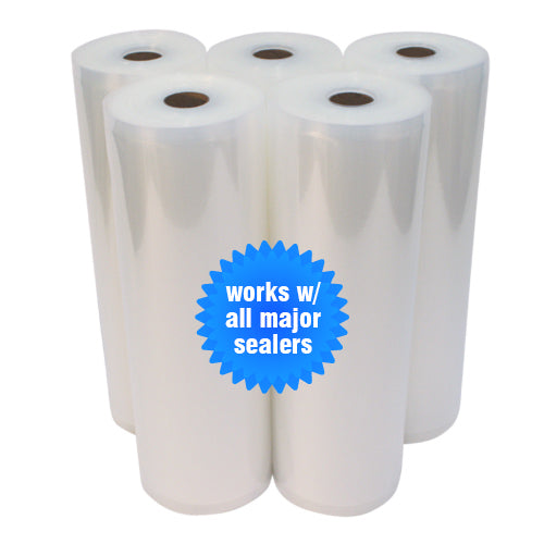 11 inch x 50 ft (28cm x 15m) DOUBLE EMBOSSED Vacuum Sealer Rolls **FREE SHIPPING USA**