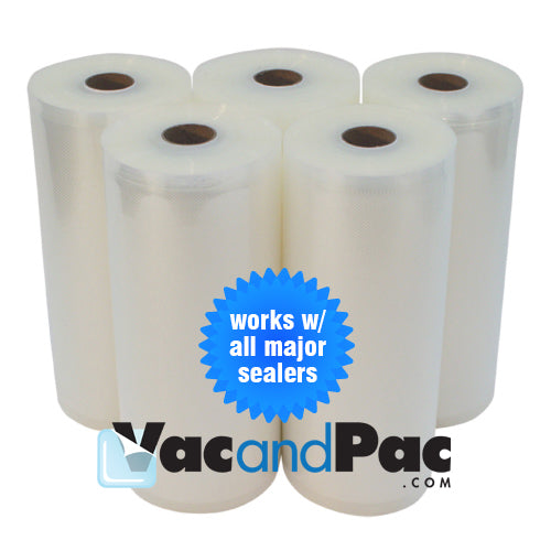 thumbnail image 2 of 11" X 50' Vacuum Sealer Bags Rolls | 4 Mil Embossed | Food Saver Compatible | 2-20 Rolls 2 of 4