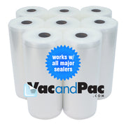 8 inch x 50 ft (20cm x 15m) DOUBLE EMBOSSED Vacuum Sealer Rolls **FREE SHIPPING USA**